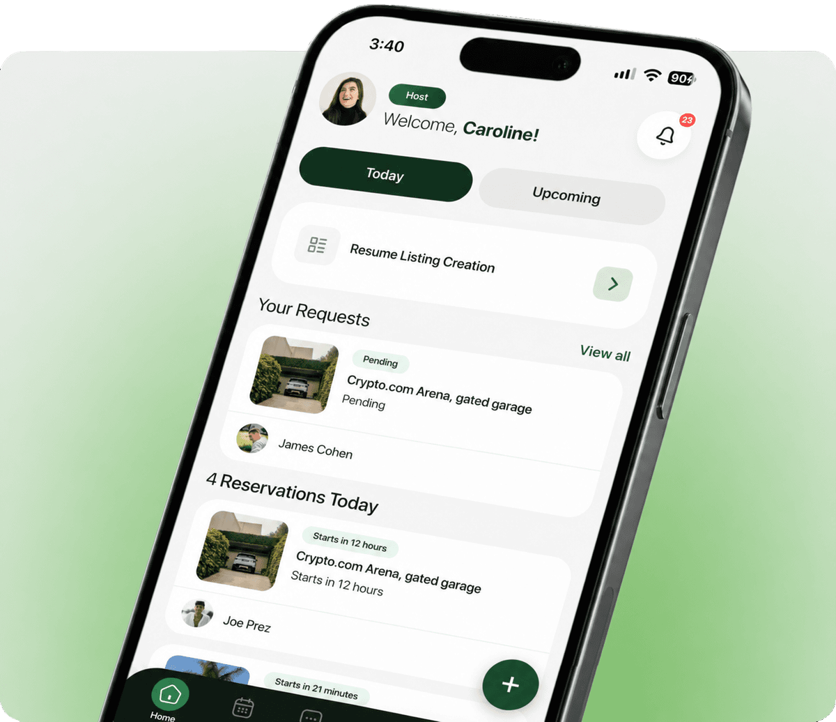 Arriv host income dashboard app screen